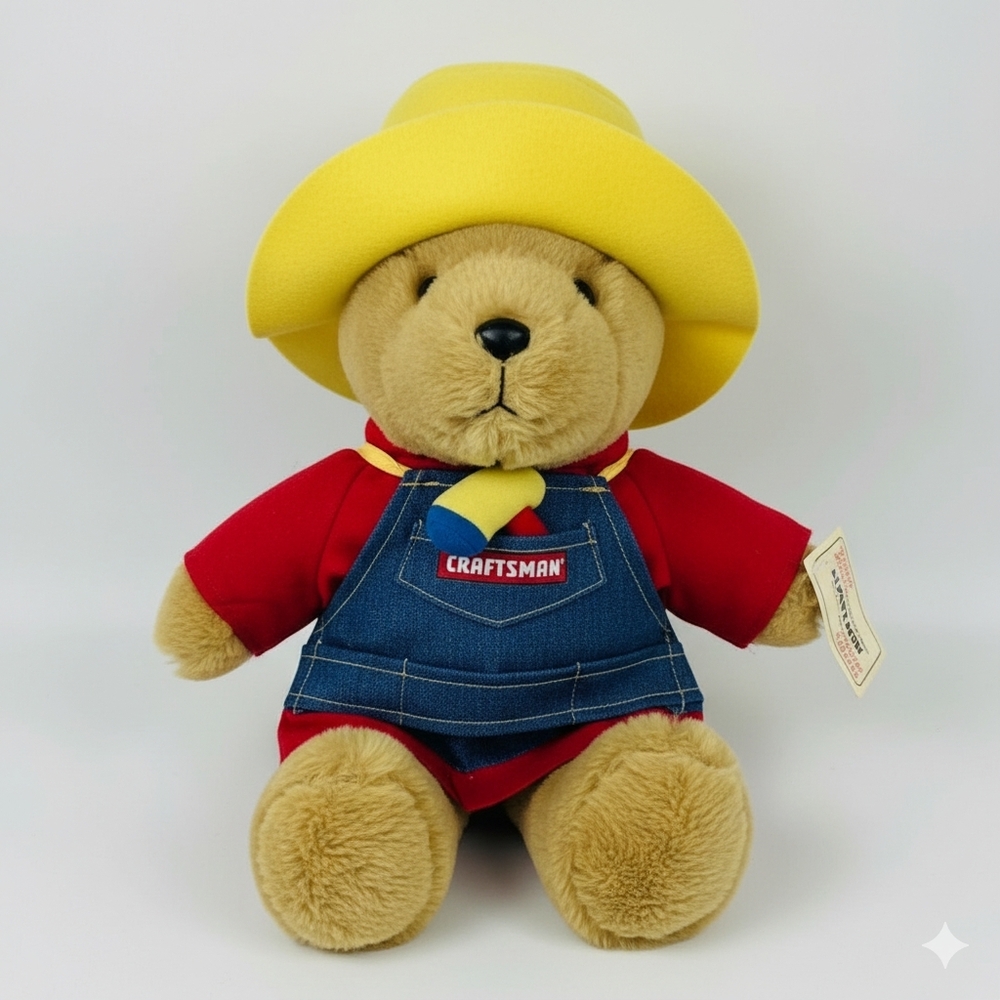 Paddington Bear Plush Sears Craftsman 15" Stuffed Toy Collectable Gifts For Him